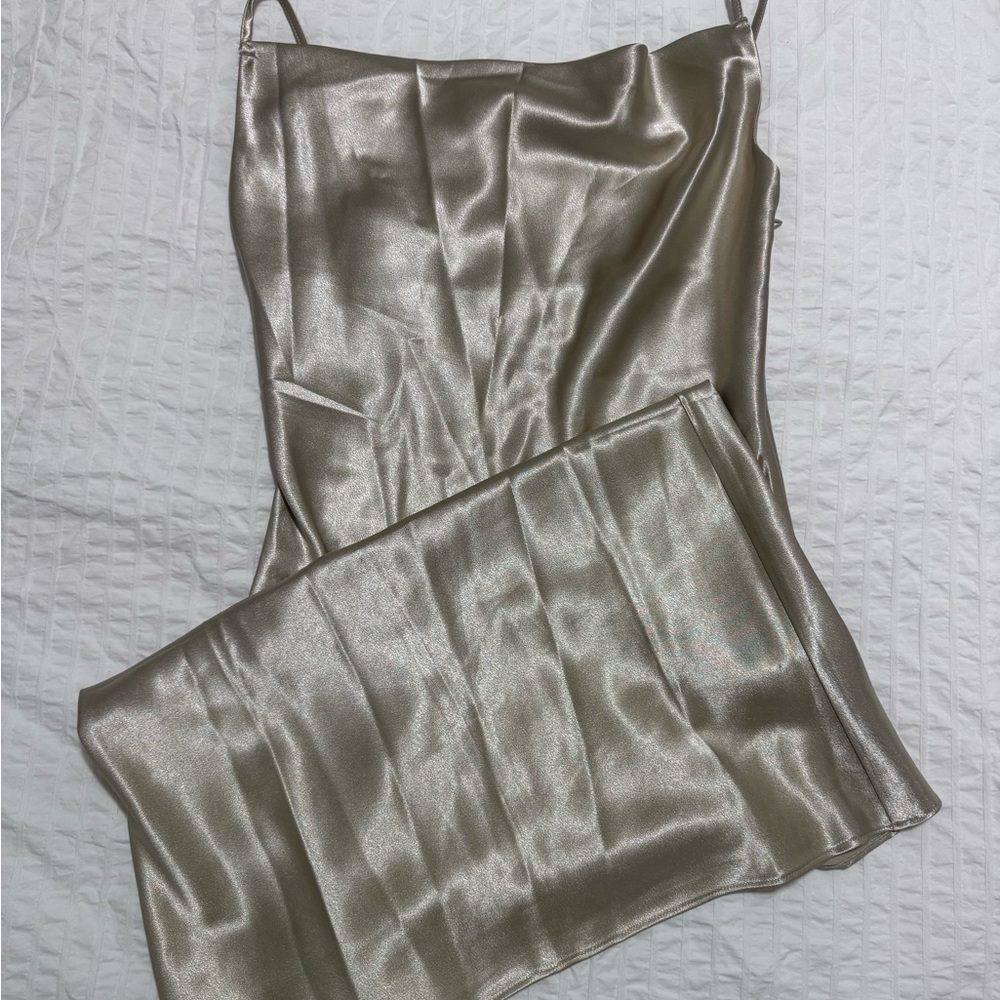 Birdy Grey Metallic Midi Dress